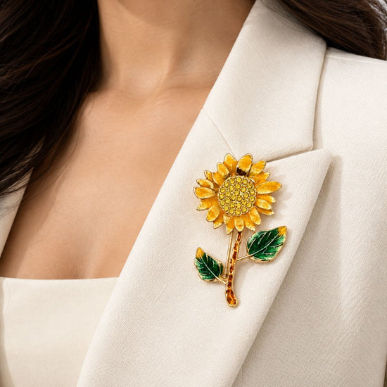 Sunflower Brooch