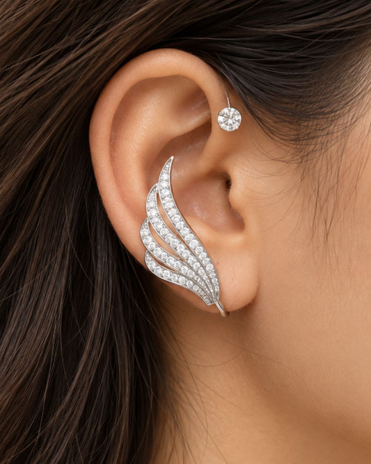 Swan Wings Earcuffs