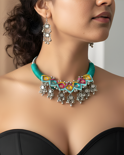 Varidhi Sea Green Hasli Set