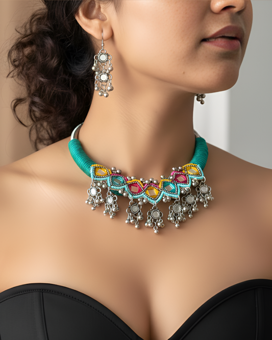 Varidhi Sea Green Hasli Set