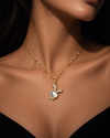 White Bunny Pendant Necklace