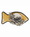 Yellow Ajrakh Fish Ring