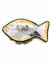 Yellow Ajrakh Fish Ring