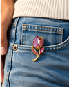 Lavender Queen Brooch