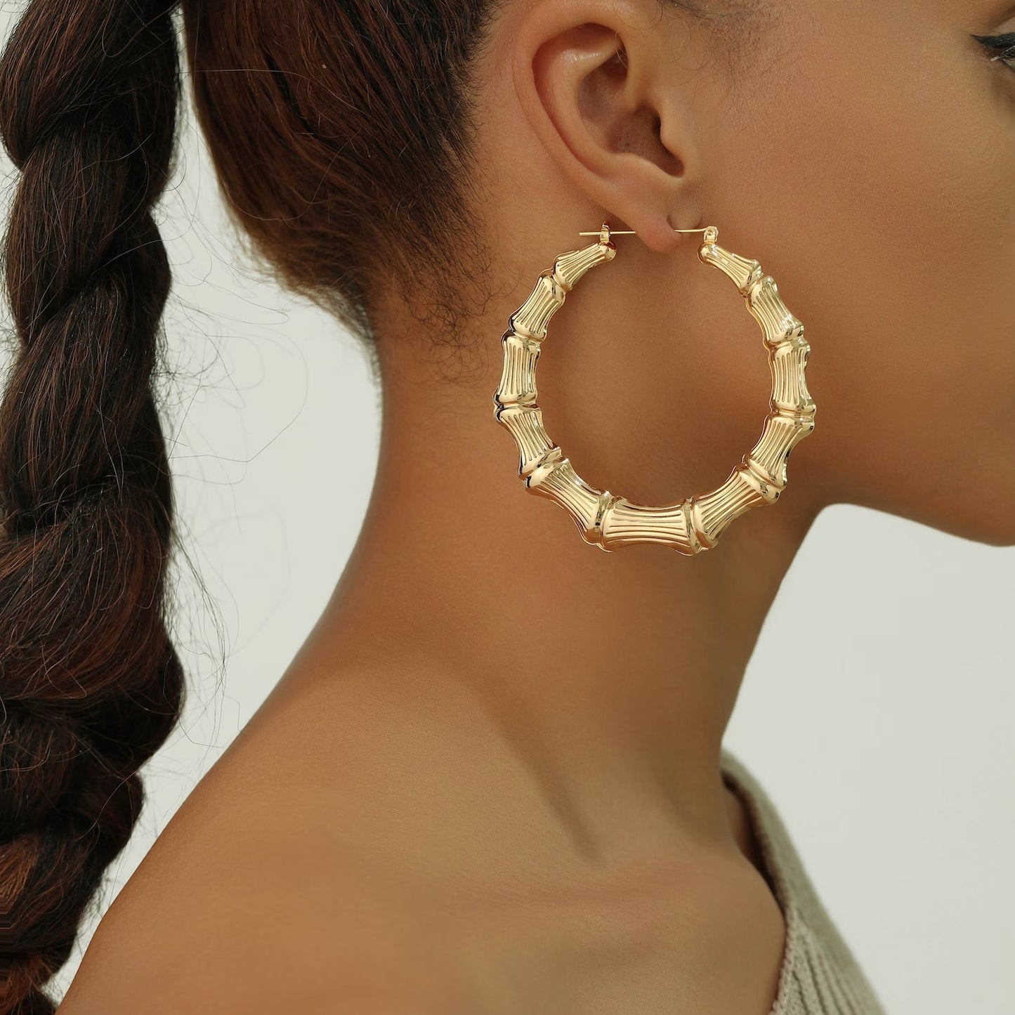 Big Golden Loop Earrings: Gold Rush