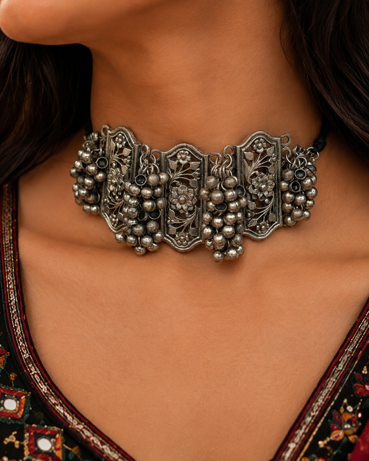 Mohini Oxidised Choker Set