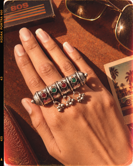 Basuri Oxidised Ring