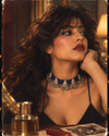 Alanka Blue Oxidised Choker Set