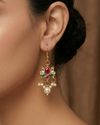 Lotus Kundan Earrings