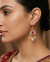Lotus Kundan Earrings