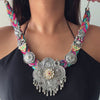 Yogita Multi-colour Jute Necklace