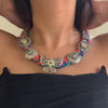 Titli Multicolour Jute Necklace