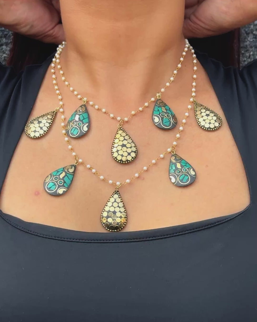 Zehnab Two-layer Moroccan Necklace