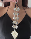 Leaf Dual-tone Tie Choker Set