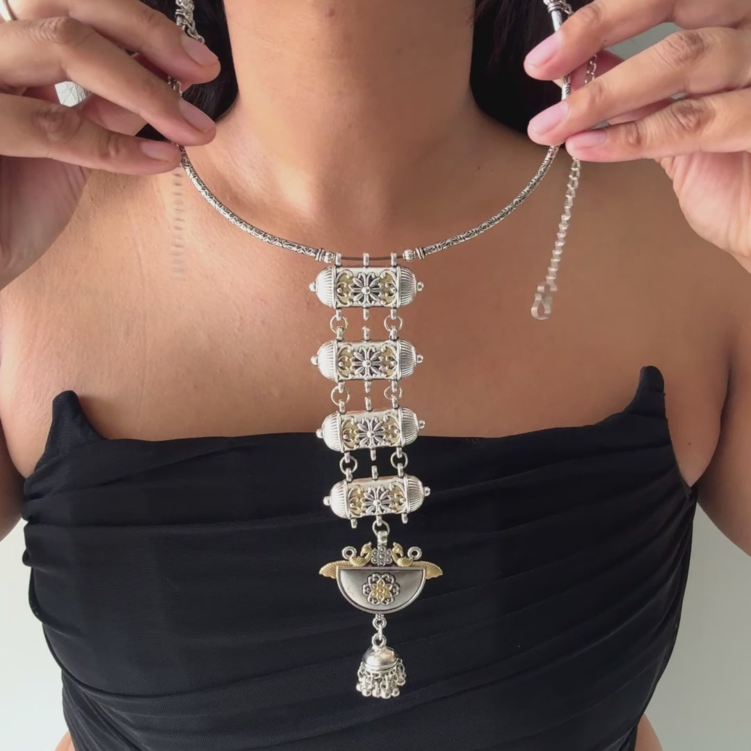 Sneha Dual-tone Tie Choker Set