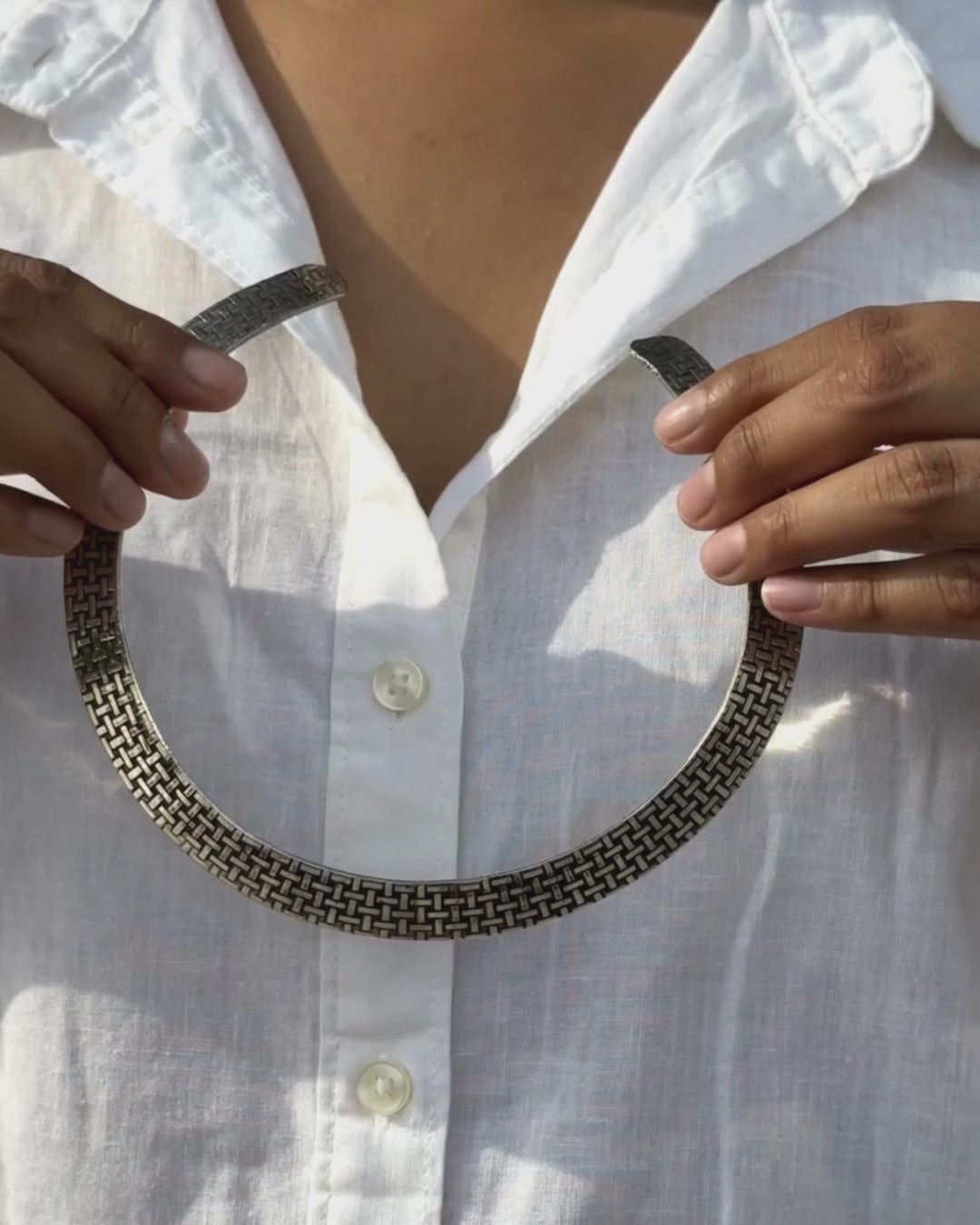 Taral Tribal Silver Hasli