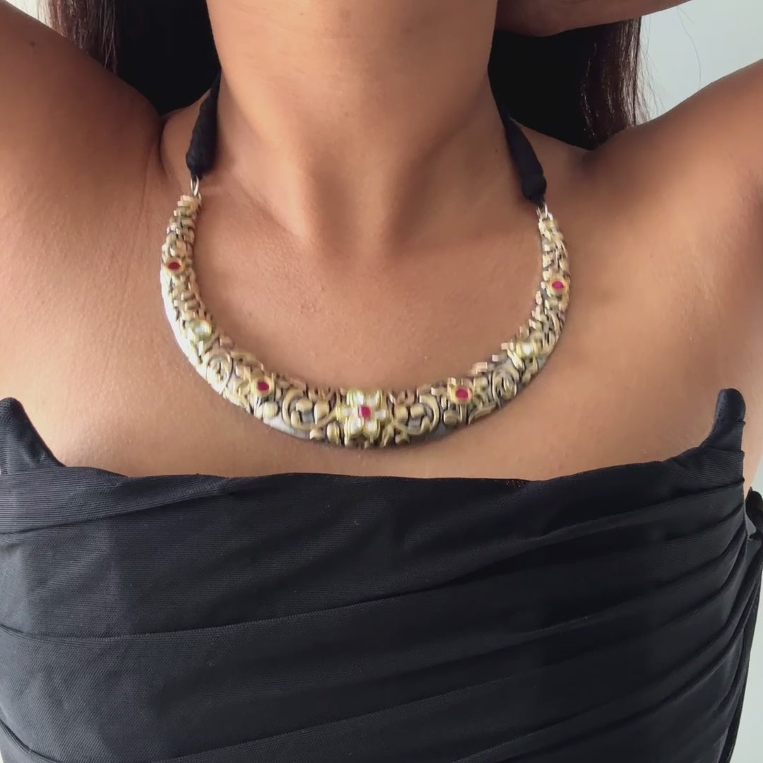 Seher Dual tone Kundan Choker Set