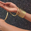 Golden Spiral Bangle - (Set of 10)