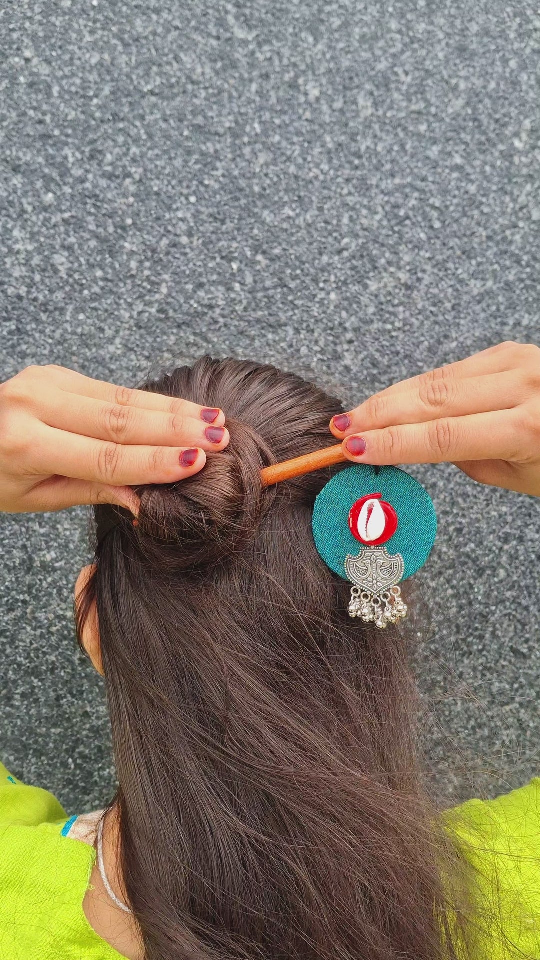 Nita Handcrafted Wooden Hairpin Stick