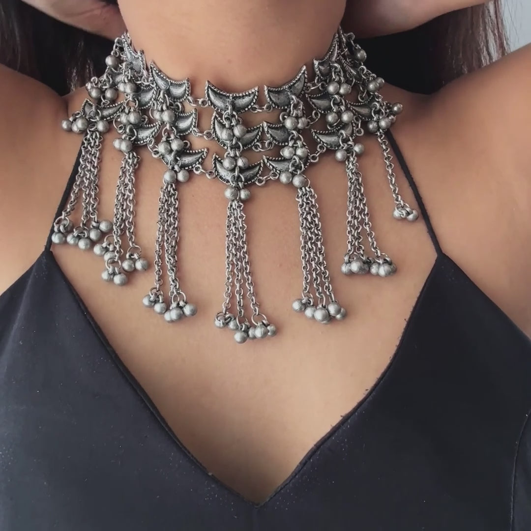 Chand Oxidised Choker Set